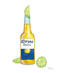 Corona Beer Illustration By Jordan Mcdowell Beer Illustration Beer Painting Beer Drawing