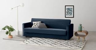 Chou Schlafsofa Mit Bettkasten Samt In Saphirblau Made Com Schlafsofa Mit Bettkasten Bett Lagerung Sofa Bett