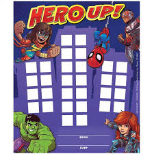 Super Hero Adventure Mini Reward Chart Marvel Id 24012
