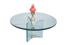 Arezzo hollywood regency antique champagne silver painted glass nightstand. Hollywood Regency Heavy Beveled Glass Coffee Table With A Glass And Brass Bass 36 Diameter