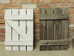 Designed to resemble a farmhouse window, this barnwood mirror gives you function with just a little bit of country charm. Allbarnwood Rustic Shutters For 37 5 X 21 75 Window Pane Mirror Z Style Black Walmart Com Walmart Com