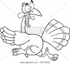 Black And White Turkey Black And White Turkey Escape Cartoon Mascot Character Poster Id 53018494 Turkey Drawing Turkey Cartoon Cartoon Girl Drawing
