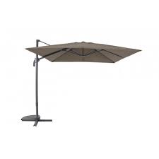 Kinaree support pour parasol en teck. Parasol Deporte 3x3 Heat Transfert Effet Teck Mwh