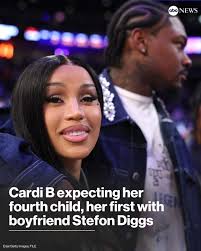 Cardi B has something else to celebrate beyond her upcoming album release.  The rap star announced she is also expecting her fourth child, her first  child with boyfriend Stefon Diggs, a wide