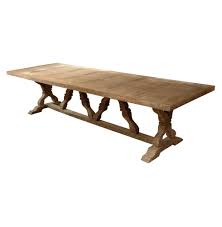 Linley Heavy Distress Farm House 14 Person Trestle Dining Table Dining Table 12 Person Dining Table Dining Room Table
