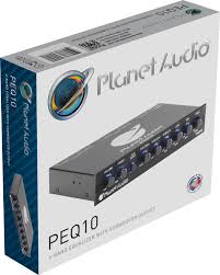 It has a line in connection (left and right) and output and under tape it has a play connection and mic connection. Peq10 Planet Audio