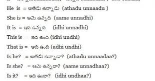 Is ఉన న డ Unnaadu ఉన నద Unnadhi ఉ ద Undhi He Is అతడ ఉన న డ Athadu U Learn English Words Learn English Grammar Learn English Speaking