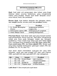 Tatabahasa (pola ayat dasar) pola ayat dasar dalam bahasa melayu dapat dipecahkan kepada 4 pola ( berdasarkan predikat ayat), iaitu : Sintaksis Bahan Ceramah Kdp4m Doc