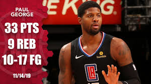 Paul clifton anthony george (born may 2, 1990) is an american professional basketball player for the los angeles clippers of the national basketball association (nba). Paul George Scores 33 Points In His Clippers Debut 2019 20 Nba Highlights Youtube
