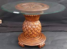 More than 497 pineapple dining set at pleasant prices up to 27 usd fast and free worldwide shipping! Sold Price Pineapple Dining Table Thick Glass By M Amini Invalid Date Edt