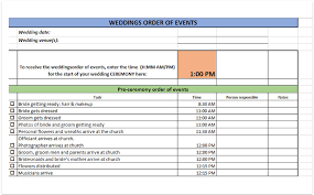 Check spelling or type a new query. Weddings Order Of Events Template Download For Free