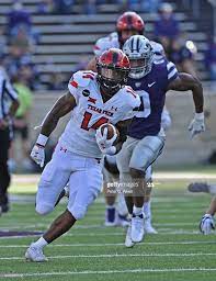 Running Back Xavier White Of The Texas Tech Red Raiders Rushes Down Texas Tech Football Texas Tech Texas Football