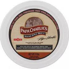 Get papa charlie's premium italian style beef & seasoned gravy (15 oz) delivered to you within two hours via instacart. Papa Charlies Roast Beef Italian Style Shop Martin S Super Markets