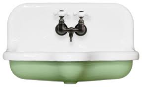 Poreclain wall mounted bathroom sinks look very modern and stylish. Vintage Wall Mount Sink Paulbabbitt Com