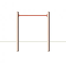 Einzelreck Modell Err Holz Turnreck Mit Reckstange Rot Spielgerat Holz Garten Kaufen