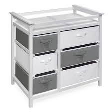 Badger Basket Modern Baby Changing Table With Six Baskets White Baby Changing Table Modern Changing Tables Changing Table