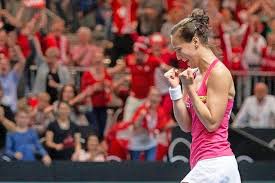 Cluj napoca sport hall, switzerland vs romanian team. Tennis Viktorija Golubic Ein Neuer Siegertyp