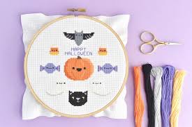 Free Happy Halloween Cross Stitch Pattern