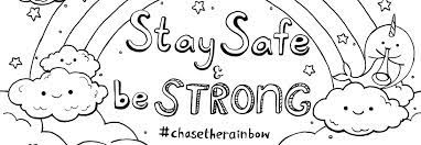 Download Nhs Rainbow Colouring Page Stay Safe And Be Strong Michael O Mara Books