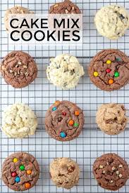 Cake Mix Cookies 4 Ways An Easy Fun Dessert Recipe Recipe Cake Mix Cookies Cake Mix Cookie Recipes Cake Mix