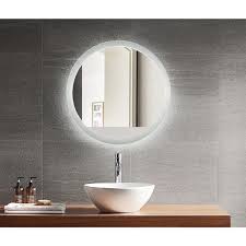 4 pcs glass clamp bathroom mirror clips shelf support brackets holder uk. Gef Bathroom Mirror Led Lune 24 In Lunmled24 Rona