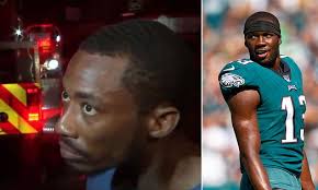 Hero who rescued children in fire shades Philadelphia Eagles receiver for  dropping the ball