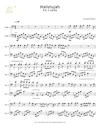 Erstmals wurde es 1984 veröffentlicht, aber anfangs fand keine echte anerkennung des publikums. Leonard Cohen Hallelujah For 2 Cello Bass Sheet Music For Cello String Duet Musescore Com