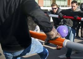 Human foosball kicks off Midnight