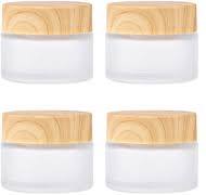 Amazon.com : 1PCS Wood Grain Glass Empty Jar Face Cream ...