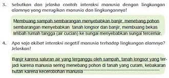 Check spelling or type a new query. Pengaruh Negatif Interaksi Manusia Dengan Lingkungan Hal 40 46 Kelas 5 Tema 6
