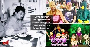 Kartunis zulkiflee sm anwar haque atau pun dikenali sebagai zunar telah dipanggil ke ibu pejabat polis daerah padang terap, kedah untuk disoal siasatia. Kartun Legend Pengarah Pencipta Animasi Usop Santorian Keluang Man Meninggal Dunia