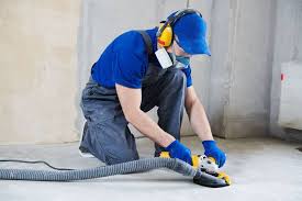 Preparing the floorput on long pants and a long sleeve shirt. How To Use An Angle Grinder To Smooth Concrete The Tool Scout
