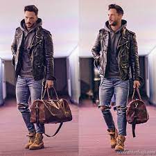 Vintage Leather Travel Bag Gym Bag Weekend Bag Men S Women S Hipster Mens Fashion Mens Fashion Edgy Mens Fashion Casual