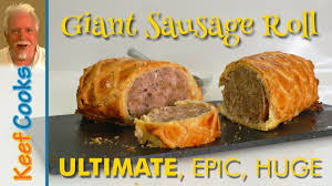 All you need for homemade sausage rolls is a sheet of puff pastry (maybe two depending on the dimensions available), your favorite sausage, and a beaten egg. Giant Sausage Roll Ultimate Sausage Roll Youtube