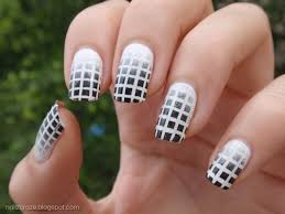 Black And White Nail Art Design Easy Cool Black And White Nail Art Unas Negras Con Blanco Unas Rojas Y Blancas Arte De Unas Blanco