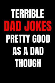 You know, one would have been enough. Terrible Dad Jokes Funny Journal Notebook Perfect Father S Day Gifts From Daughter Son Kids And Wife For Husband And Dad Better Alternative For Birthday Greeting Card And Christmas Cards By