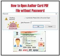 It's very simple when the software prompts you to enter the password for aadhar pdf, the password which you should pass is the first four letters of the name in . Aadhar Password Aadhaar Password Remove Unlock Online