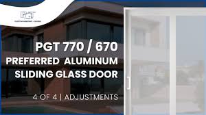 Remarkable sliding glass doors that make an architectural statement while protecting the home from the elements. 4 Of 4 Pgt 770 670 Preferred Aluminum Sliding Glass Doors Adjustments Video Youtube