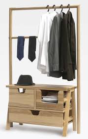 Angled frame keeps clothes from hitting the wall and provides a sturdy base so rack will not fall over. 26 Clothes Racks For Homes With No Closet Space Digsdigs