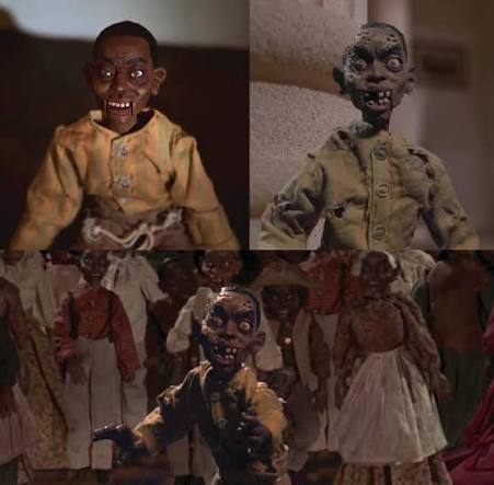 From the movie “Tales From The Hood” which featured n compilation of short  stories, this one being named "KKK Comeuppance" showed that the ancestors  wasn't to be played with!