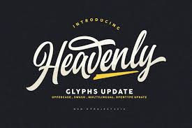 Added to resources & tools. Heavenly 216468 Script Font Bundles