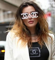 Chanel White 1994 Runway Karl Lagerfeld CC Logo Iconic Rare Sunglasses