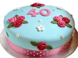Plenty of people look forward to this birthday. 40th Birthday Female Cake
