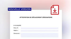 Et pas encore la dernière nouvelle version numérique ! Confinement Telechargez La Nouvelle Attestation Derogatoire Pour Vos Deplacements