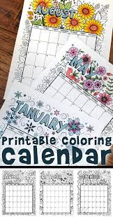 Printable Coloring Calendar For 2021 And 2020 Woo Jr Kids Activities Coloring Calendar Kids Calendar Printable Coloring