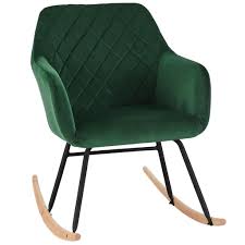 Schaukelstuhl in hamburg, reviews by real people. Schaukelstuhl Schwingstuhl Stoff Samt Grun Kaufland De