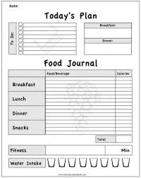 Free Printable Daily Food Diary Template Sada