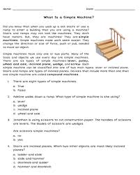 Free What Is A Simple Machine Worksheet Introduce Your Elementary Students To Th Simple Machines Simple Machines Reading Comprehension Elementary Worksheets