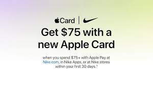Finally, i wouldn't recommend using your credit card as the payment information unless you are using multiple accounts. Nike Offers 75 Of Freebies To New Apple Card Users