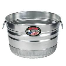 Behrens 1 Bushel Galvanized Steel Utility Basket 32sx The Home Depot Utility Baskets Bushel Baskets Galvanized Sheet
